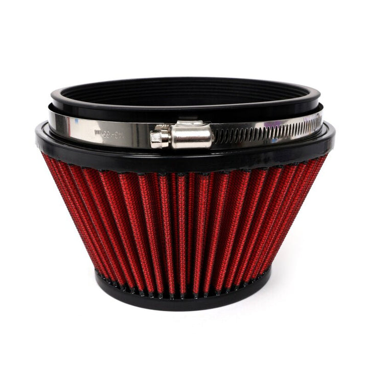 BLOX Racing Shorty Performance 5in Air Filter w/3in Velocity Stack and Coupler Kit - Bull Strap