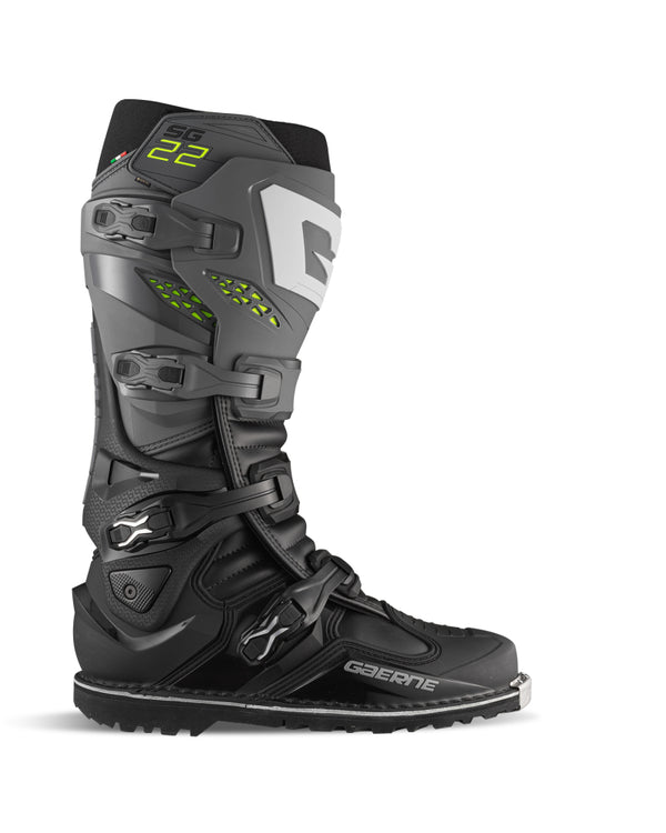 Gaerne SG22 Enduro Gore Tex Boot Anthracite Black Size - 10 - Bull Strap