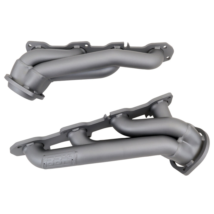 BBK 09-20 Dodge Challenger Hemi 5.7L Shorty Tuned Length Exhaust Headers - 1-3/4in Titanium Ceramic - Bull Strap
