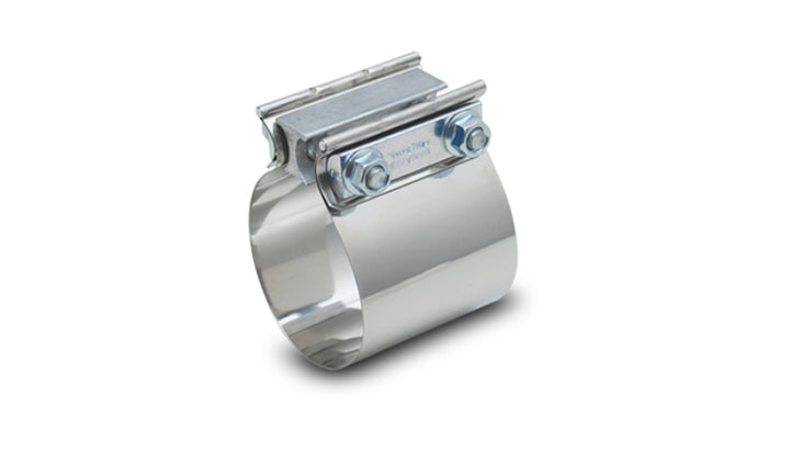 Vibrant Easy Seal SS Exh Sleeve Butt Joint Clamp for 3.5in OD Tubing also 3.5in Nominal Oval Tubing - Bull Strap