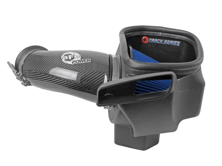 aFe 12-21 Jeep Grand Cherokee 6.4L Track Series Carbon Fiber Cold Air Intake System w/Pro 5R Filter - Bull Strap