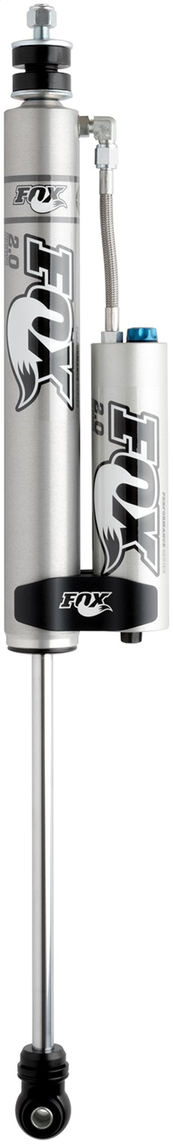 Fox 07+ Jeep JK 2.0 Factory Series 10.1in. Smooth Body R/R Front Shock w/CD Adjuster / 2.5-4in. Lift - Bull Strap
