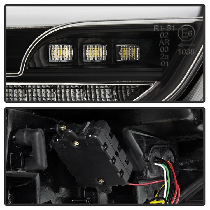 Spyder 15-17 Ford Focus Hatchback LED Tail Lights w/Indicator/Reverse - Black (ALT-YD-FF155D-LED-BK) - Bull Strap
