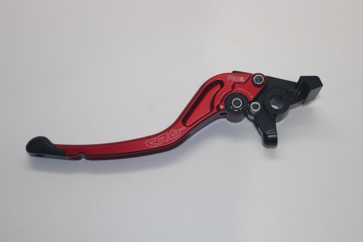 CRG 05-06 Kawasaki ZX6R/ RR/ 04-20 Suzuki GSXR600-1000R/ 06-17 Triumph Brake Lever -Std Red - Bull Strap