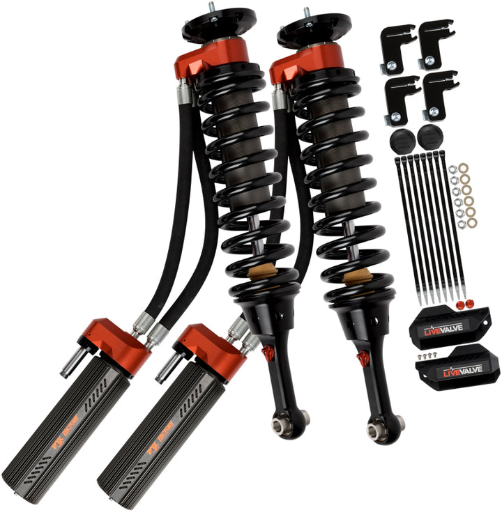 Fox 3.0 Factory Race Series Live Valve Internal Bypass Coilover Shock 2019+ Ford Raptor - Front - Bull Strap