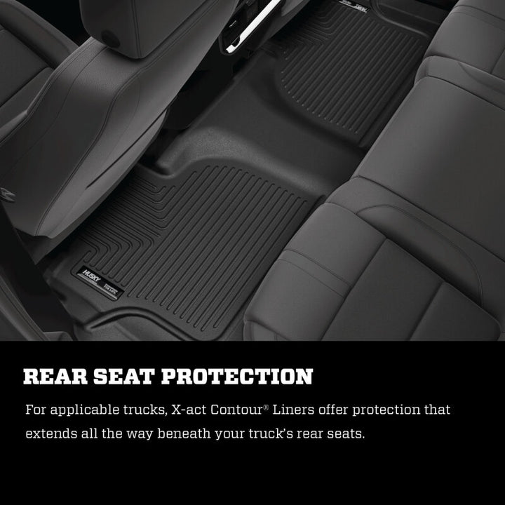 Husky Liners 2022 Acura MDX X-Act Contour 2nd Seat Floor Liner - Black - Bull Strap