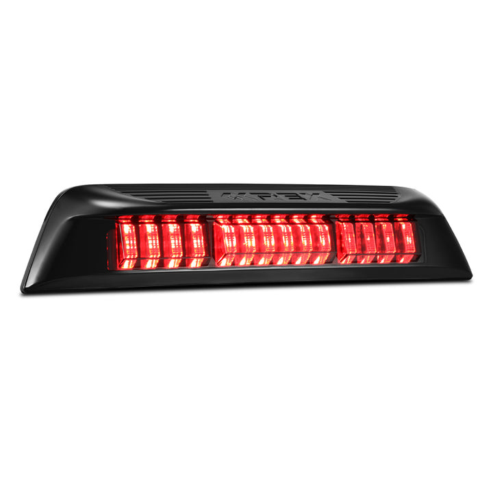 AlphaRex 16-23 Toyota Tacoma LUXX-Series LED 3rd Brake Light Black Smoke - Bull Strap