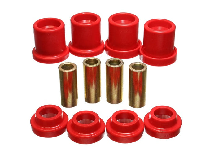 Energy Suspension 90-96 Nissan 300ZX Red Rear Sub Frame Set - Bull Strap