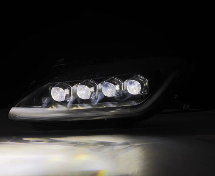 AlphaRex 99-09 Honda S2000 NOVA-Series Projector LED Headlights - Black - Bull Strap