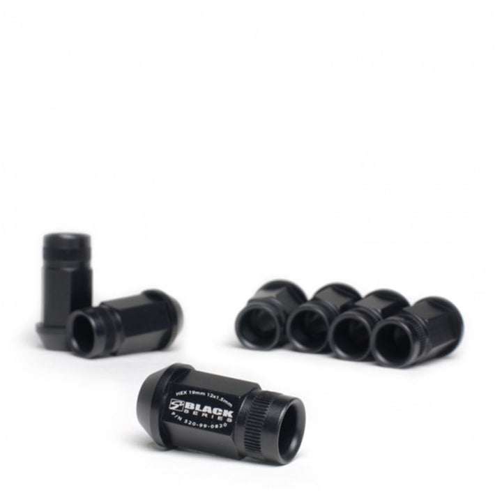 Skunk2 12 x 1.5 Forged Lug Nut Set (Black Series) (16 Pcs.) - Bull Strap