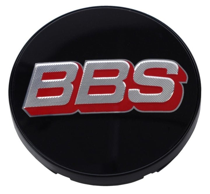 BBS Center Cap 56mm Black/Silver/Red - Bull Strap