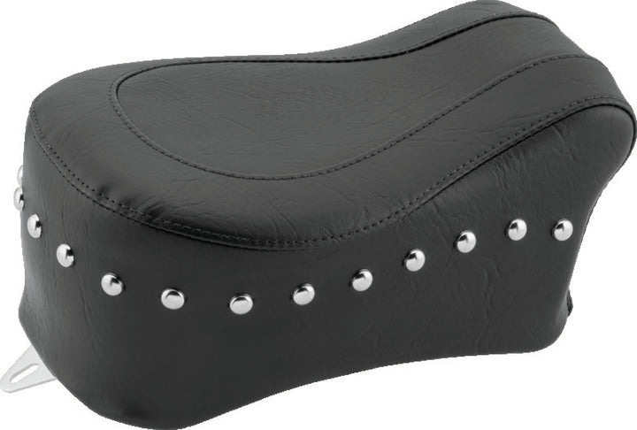 Mustang 65-86 Harley Early FL Touring Tank Bib w/Studs - Black - Bull Strap