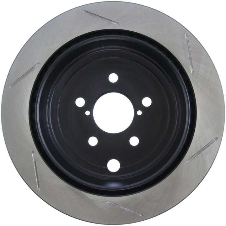 StopTech Power Slot 13 Scion FR-S / 13 Subaru BRZ Rear Right Slotted Rotor - Bull Strap