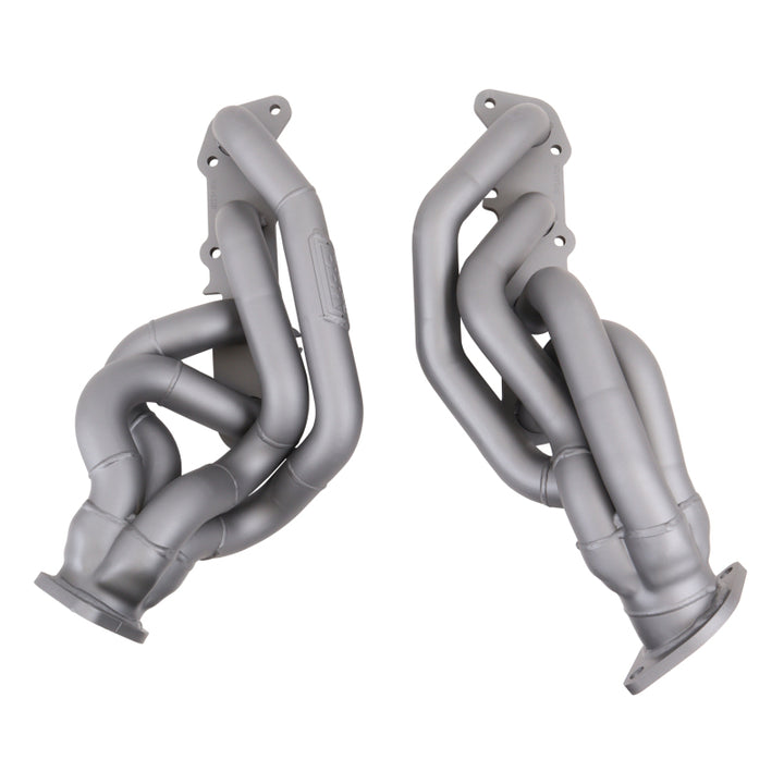 BBK 11-14 Mustang GT Shorty Tuned Length Exhaust Headers - 1-5/8 Titanium - Bull Strap