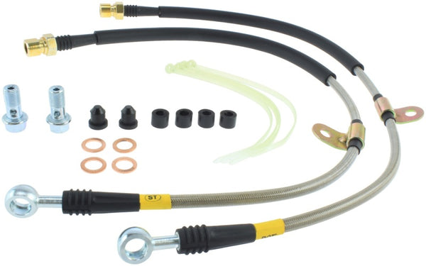 StopTech Stainless Steel Front Brake Lines 12-14 Ford Raptor - Bull Strap