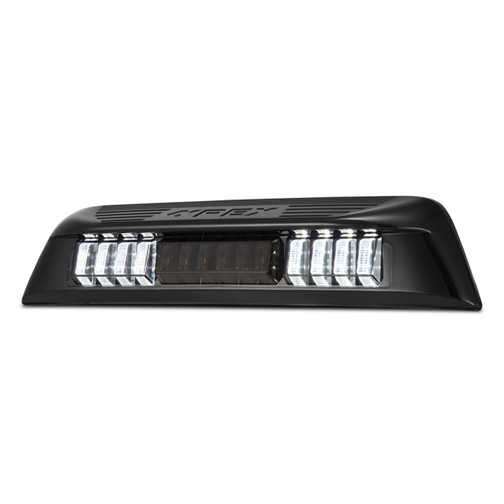 AlphaRex 16-23 Toyota Tacoma LUXX-Series LED 3rd Brake Light Black Smoke - Bull Strap