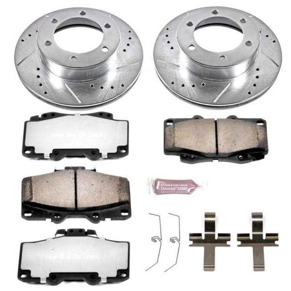Power Stop 95-02 Toyota 4Runner Front Z36 Truck & Tow Brake Kit - Bull Strap