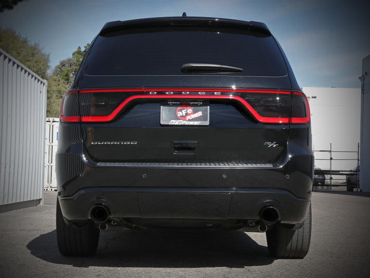 aFe 11-21 Dodge Durango V6-3.6L / V8-5.7L MACH Force-Xp 304 SS Cat-Back Exhaust System w/ Black Tip - Bull Strap