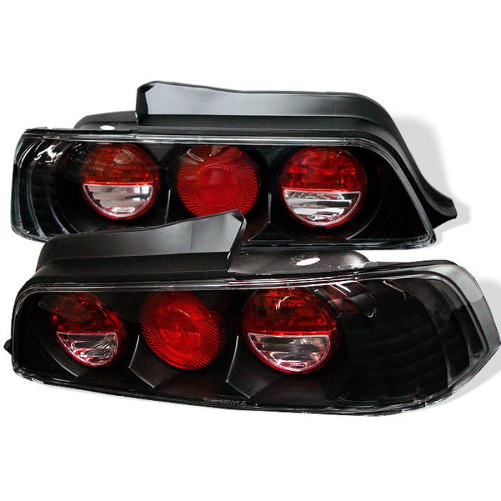 Spyder Honda Prelude 97-01 Euro Style Tail Lights Black ALT-YD-HP97-BK - Bull Strap