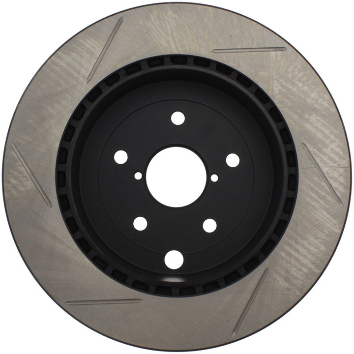 StopTech Power Slot 08-10 Subaru Impreza STi Rear Left Slotted Rotor - Bull Strap