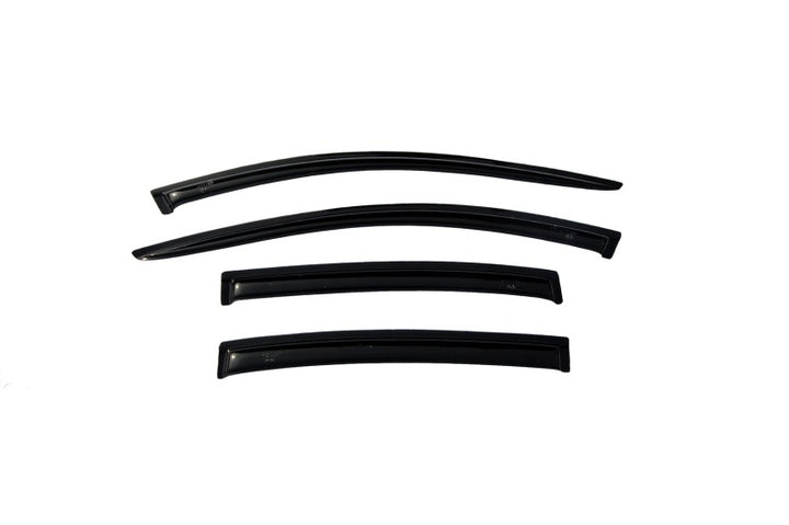 AVS 08-12 Chevy Malibu Ventvisor Outside Mount Window Deflectors 4pc - Smoke - Bull Strap