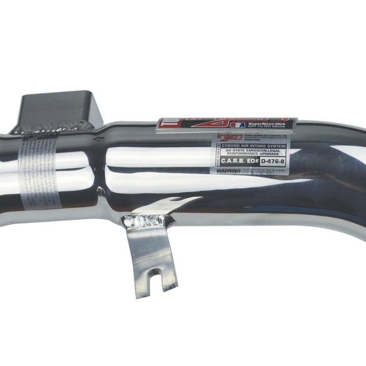 Injen 06-09 Civic Ex 1.8L 4 Cyl. (Manual) Polished Cold Air Intake - Bull Strap