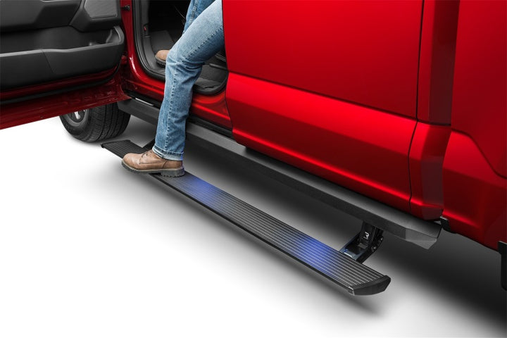 AMP Research 22-23 Toyota Tundra Crewmax PowerStep XL - Black - Bull Strap