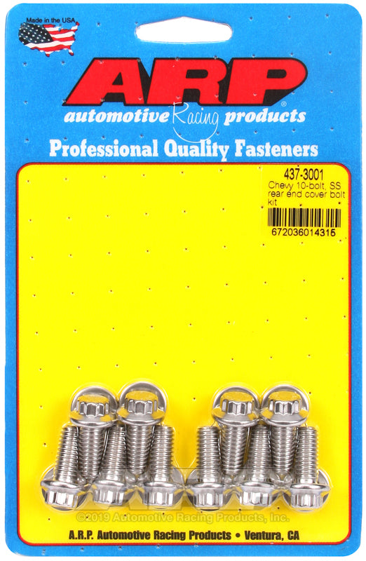 ARP Chevy 10-Bolt SS Rear End Cover Bolt Kit - Bull Strap