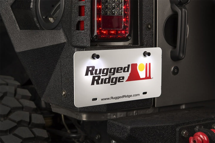 Rugged Ridge LED License Plate Bolts - Bull Strap