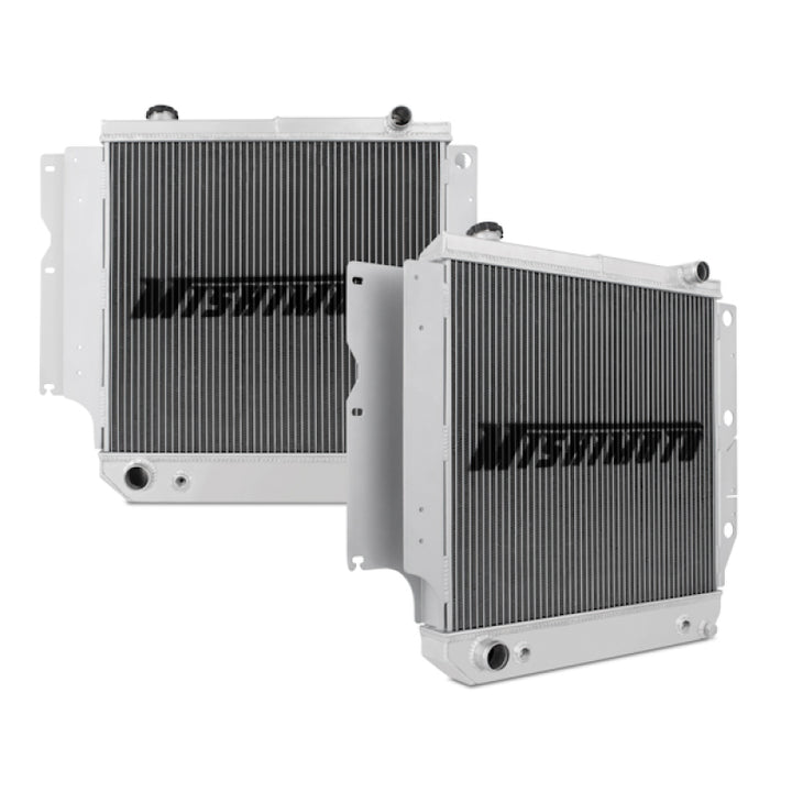 Mishimoto 87-06 Jeep Wrangler YJ &amp; TJ Aluminum Performance Radiator - Bull Strap