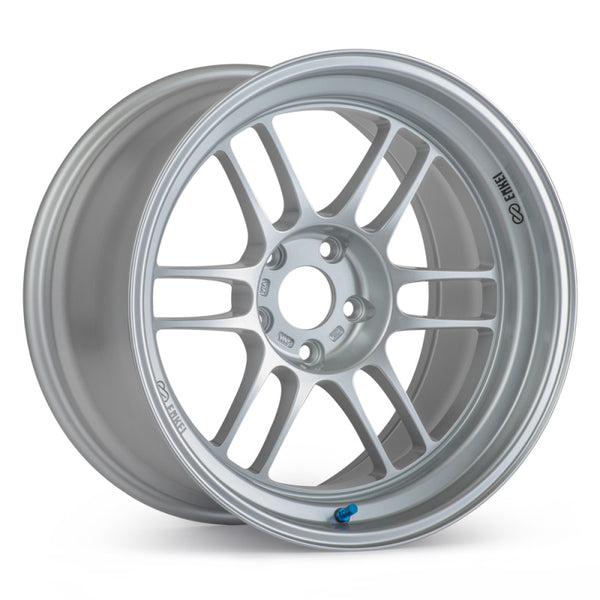 Enkei RPF1RS 18x10.5 5x114.3 10mm Offset 75mm Bore Silver Wheel - Bull Strap