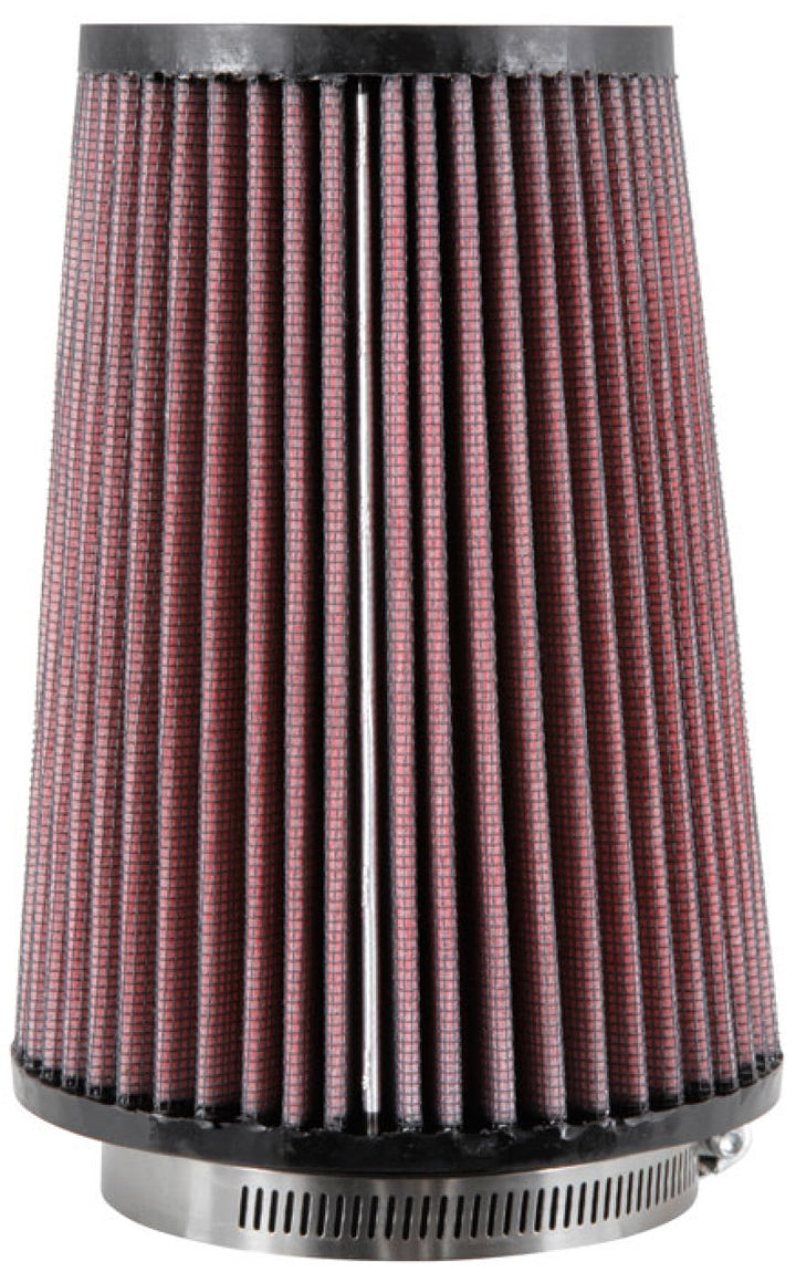K&N Universal Rubber Filter Round Tprd 3.313in Flange ID x 4.75in Base OD x 3.5in Top OD x 6.5in H - Bull Strap