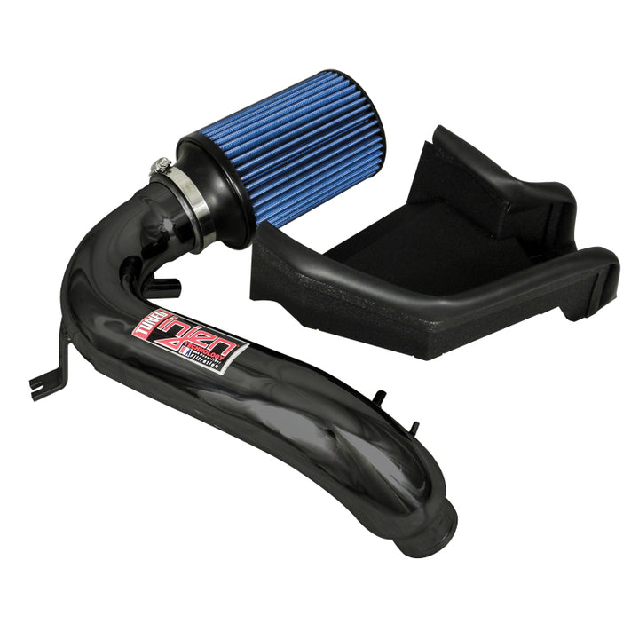 Injen 12-13 Fiat 500 Abarth 1.4L(t) Black Short Ram Intake w/ MR Tech & Heat Shield - Bull Strap