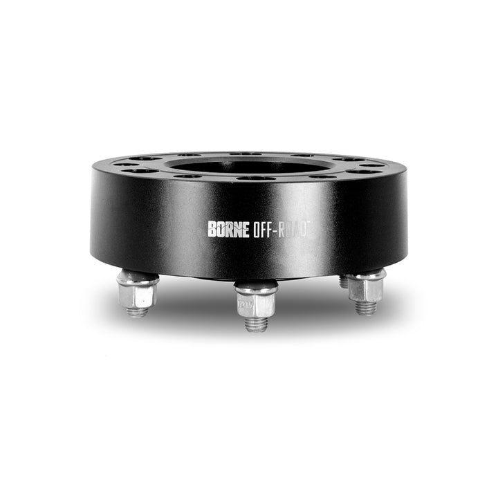 Borne Off-Road Wheel Spacers - 6x135 - 87.1 - 38 - M14 - Black - Bull Strap