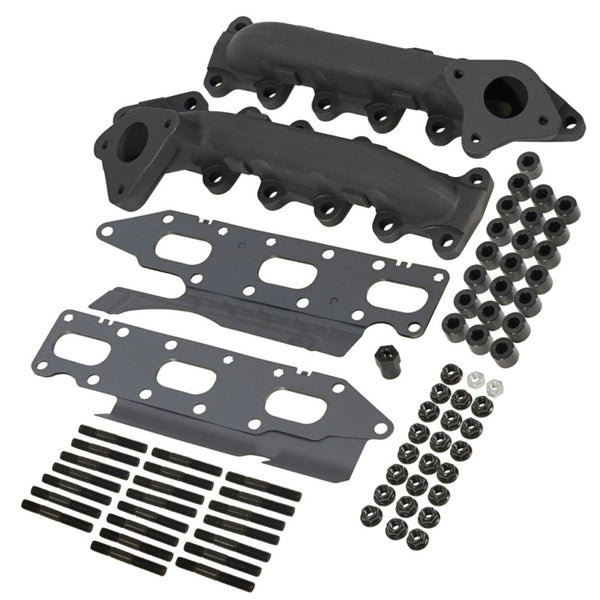 BD Diesel Exhaust Manifold Set - Ford F-150 3.5L Ecoboost 11-16 - Bull Strap