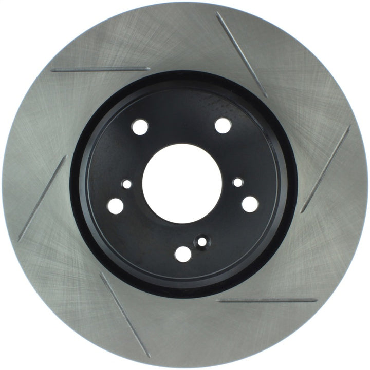 StopTech Sport Slotted 17-18 Acura ILX Front Left Rotor - Bull Strap