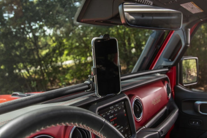 Rugged Ridge 18-21 Jeep Wrangler/Gladiator (JL/JT) Dash Bar - Black - Bull Strap