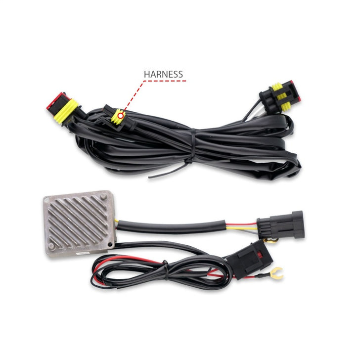 ANZO 19-22 Chevrolet Silverado 1500 LED Proj HL w/Lgt Bar SwBk Seq. Blk w/In. Light - Driver Side ON - Bull Strap