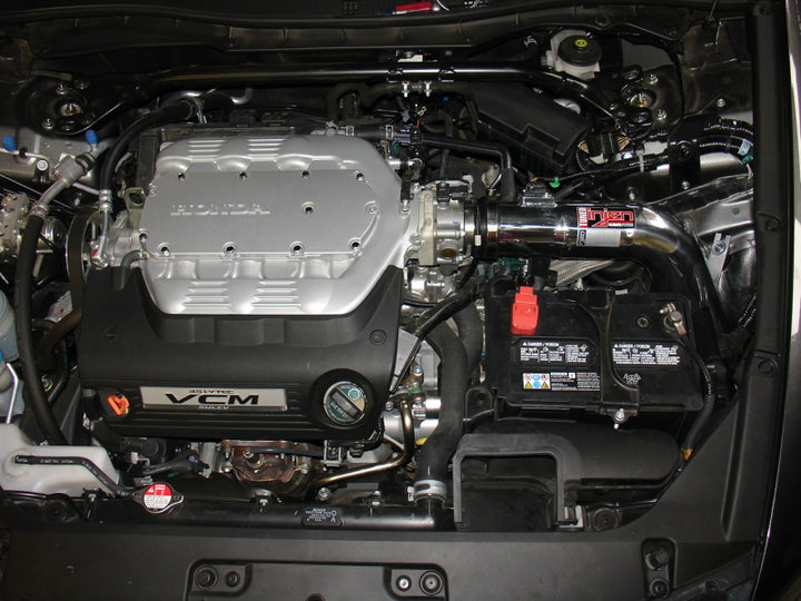 Injen 08-09 Accord Coupe 3.5L V6 Black Cold Air Intake - Bull Strap