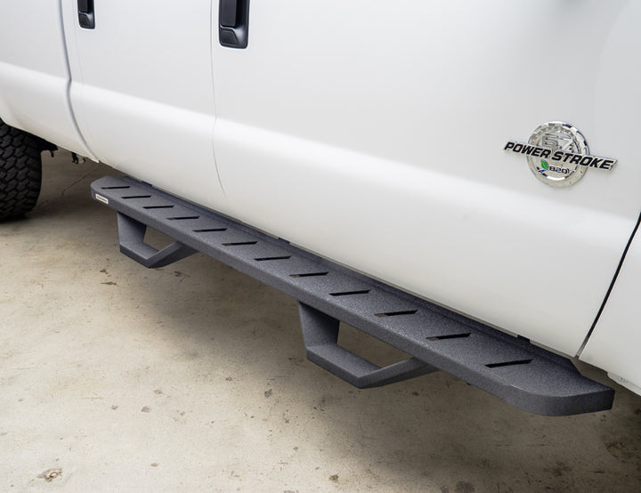 Go Rhino 99-16 Ford F-250 RB10 Complete Kit w/RB10 + Brkts + 2 RB10 Drop Steps - Bull Strap