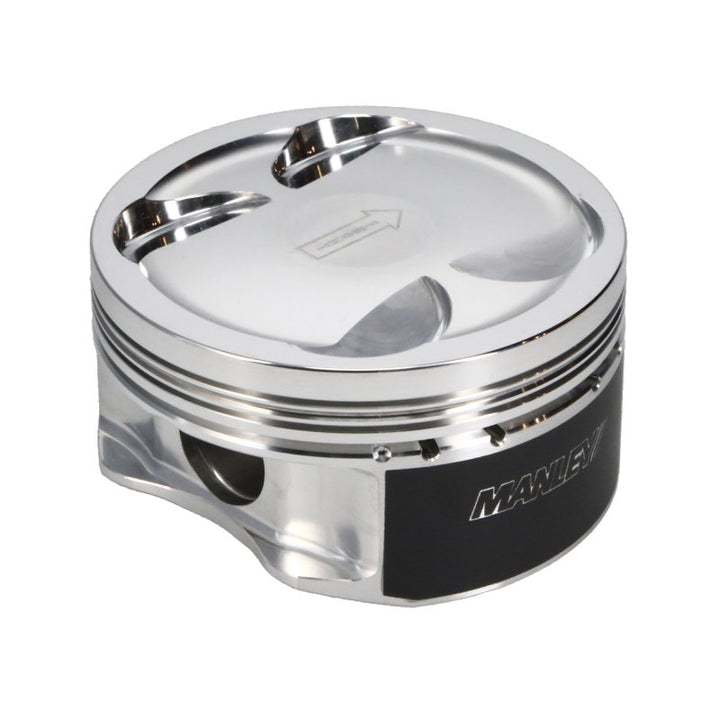 Manley 04+ Subaru WRX STi (EJ257) STD Stroke 99.5mm STD Bore 9.8:1 Dish Piston Set with Rings - Bull Strap
