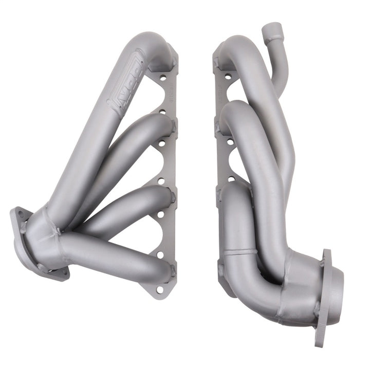 BBK 87-95 Ford F150 Truck 5.8 351 Shorty Unequal Length Exhaust Headers - 1-5/8 Titanium Ceramic - Bull Strap
