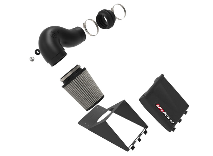 aFe Magnum FORCE Stage-2 Pro DRY S Cold Air Intake System 10-18 Ford Taurus SHO V6-3.5L (tt) - Bull Strap