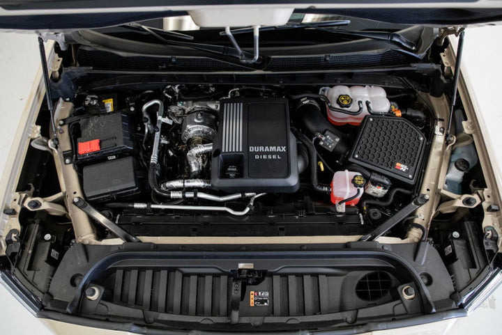 K&N 63 Series AirCharger Performance Intake 20-21 Chevrolet 1500 L6-3.0 DSL - Bull Strap