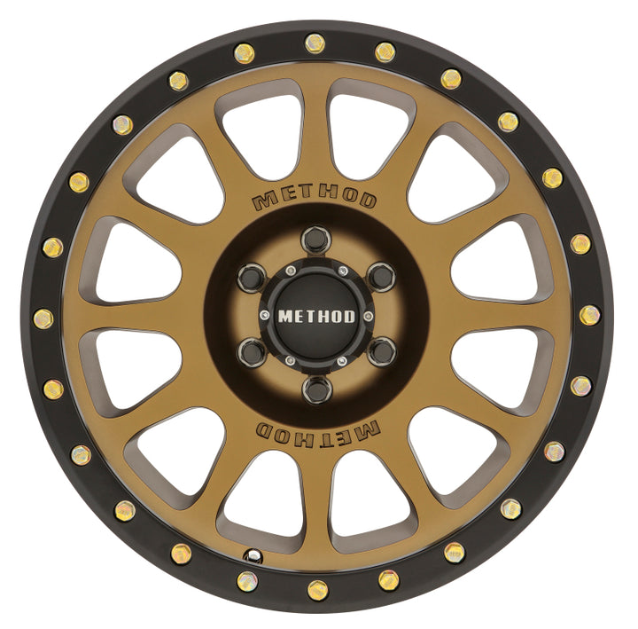 Method MR305 NV 18x9 -12mm Offset 6x5.5 108mm CB Method Bronze/Black Street Loc Wheel - Bull Strap