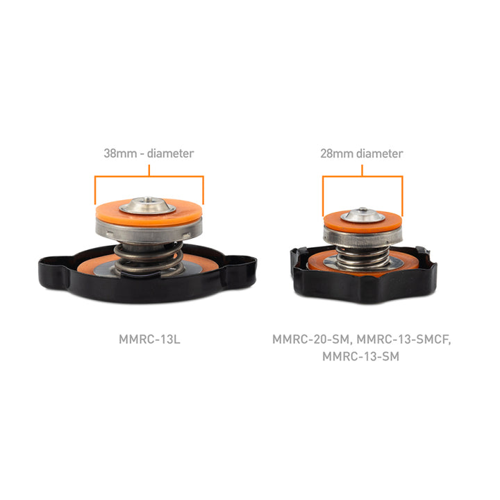 Mishimoto High Pressure 2.0 Bar Rated Radiator Cap Small - Bull Strap