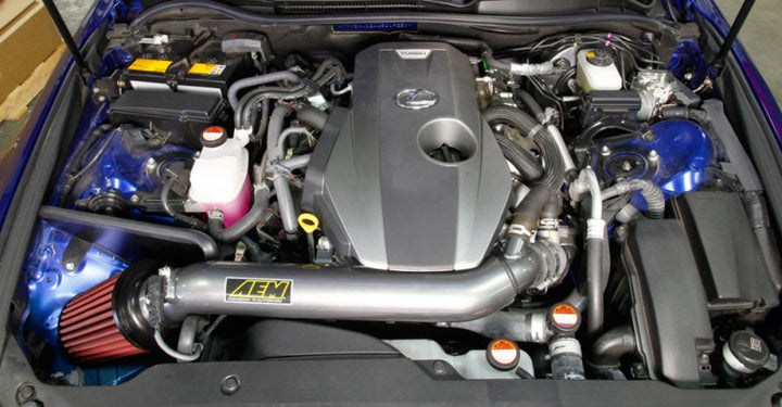 AEM 2016 C.A.S. Lexus IS200T L4-2.0L F/I Gunmetal Gray Cold Air Intake - Bull Strap