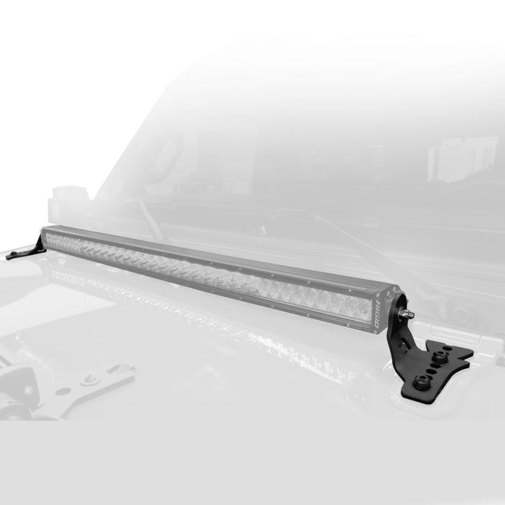Go Rhino 18-20 Jeep Wrangler JL/JLU/Gladiator JT Light Mount - 30in Single Row - Bull Strap