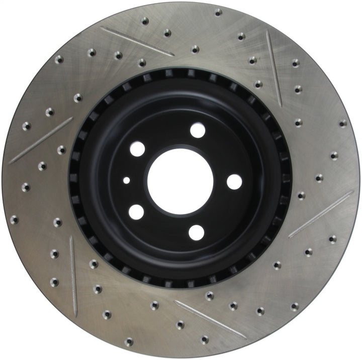 StopTech Slotted & Drilled Sport Brake Rotor - Bull Strap