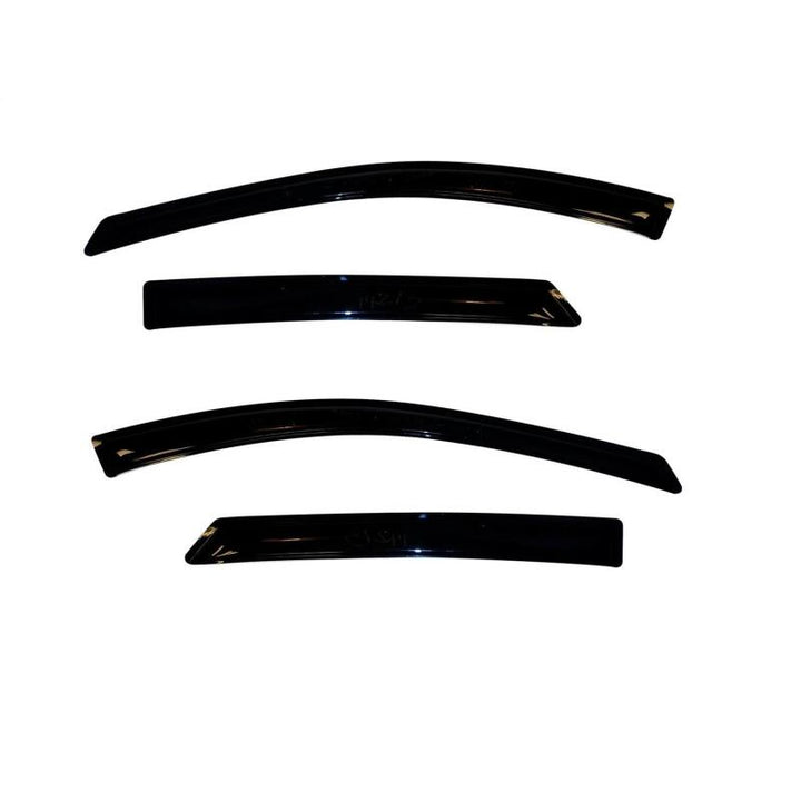 AVS 17-20 Honda Ridgeline Ventvisor Outside Mount Window Deflectors 4pc - Smoke - Bull Strap